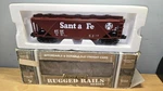 Mth Railking Rugged Santa Fe Gauge Train Bay Covered Hopper Car 33-7504. Fixed Price $29.99.
