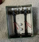 Kramer Products KP-003 Vintage Street Lamps Green Four Bulb Nib Set. Fixed Price $75.00.