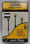 Woodland Scenics JP5640 Just Plug Double Lamp Post Street Lights (pack Of 3). Fixed Price $23.02.