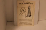 Lionel Instructions How Install No. 193 Flashing Tower. Fixed Price $10.89.