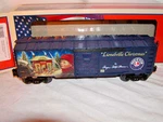 6-82699 Angela Trotta Thomas Lionelville Christmas Box Car O27 Mib Sealed. Fixed Price $62.99.