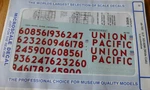 Microscale Decal #48-165 Union Pacific SD60M Locomotives Wide Cab (newstock. Fixed Price $8.25.