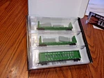 Micro-trains 983 02 261 New N-scale Burlington Northern Flatcar W/load Pk. Fixed Price $91.00.