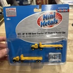 Mini Metals 51124 Ih R-190 Semi Tractor Flatbed Trailer Set 1:160 Scale C6C. Fixed Price $19.99.