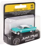 Ho Scale Woodland Scenics Just Plug Lighted Vehicle Fancy Fins Car JP5600. Fixed Price $23.99.