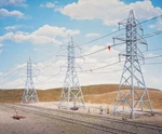 Walthers Cornerstone Ho Scale Model Transmission Towers 933-3121. Fixed Price $24.99.