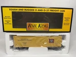 30-7806/RK-7806L Mth Burlington Yellow/tuscan Semi-scale Reefer Car Lnib A4. Fixed Price $29.95.