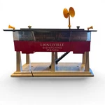 Lionel No. 465 Sound Dispatching Station Postwar Gauge Red Tan Original Box. Fixed Price $44.99.