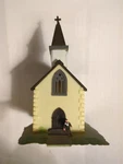 Vintage Scale Church With Steeple Bachmann 7206 Light Ready Painted Used. Fixed Price $9.99.
