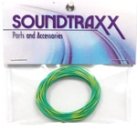 Soundtraxx 810147 Green W/yellow Stripe 30 Awg Super-flexible Wire 10' Length. Fixed Price $8.95.