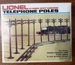 Lionel And O27 Gauge Telephone Poles 6-2181 For Model Railroads. Fixed Price $21.99.
