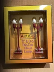 Rail King Mth 30-1081 Maroon 2-LAMP Set 580-2 Street Preowned See Ad. Fixed Price $17.00.