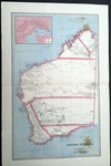 1886 Picturesque Atlas Of Australasia Large Antique Map Western Australia. Fixed Price $199.00.