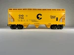 Lionel 6-17102, Chessie System Acf 3-BAY Covered Hopper, Nib (1988). Fixed Price $26.50.
