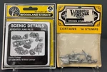 Woodland Scenics D205 Assorted Junk Piles & S32 Broken Stumps Kits HO6861. Fixed Price $23.71.
