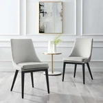 Modway Viscount Performance Velvet Upholstered Accent Dining Chair Light Gray. Fixed Price $173.25.