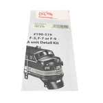 Scale 190-519 Emd Ft & Diesel Grab Iron Detail Kits For Units Ho. Fixed Price $14.99.