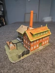 Faller Ho Scale B-265 European Factory With Smokestack Fully Assembled. Fixed Price $49.99.