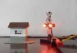 Atlas Railroad Crossing Signal Flasher Stop-on Red & Gaurd-shack Ho. Fixed Price $19.00.