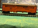 Lionel #6-19511 Western Maryland Wm Refrigerator Car Fallen Flags #4. Fixed Price $25.00.