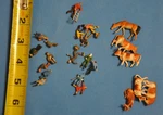 Preiser Ho #14155A Brown/wht Cows And Figures Merten Read Full Descrp. Fixed Price $10.00.