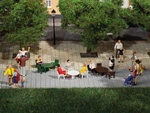Garden Chairs And Tables Ho Gauge Auhagen Kit 42647. Fixed Price $45.64.