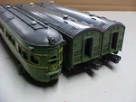 Lionel #2400/#2401/#2402 ,maplewood/hillside/chatham ,green Passenger Cars. Fixed Price $175.00.