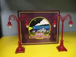 Mth MT-1019 No. 54 Metal Lamp Post Set Maroon F-1. Fixed Price $49.99.