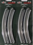 Kato N Scale 20-100 R249-45 Curved Track R9 3/4'' Pieces Per Pack Lot Of. Fixed Price $23.95.