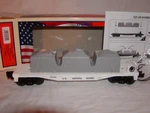 Lionel 6-39395 Made Usa National Guard Flat Car 027 Armed Forces Series Sealed. Fixed Price $49.00.