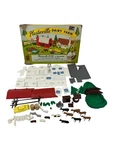 Vtg Plasticville Dairy Farm RU-4 Model Train Accessory Set Incomplete For Parts. Fixed Price $49.95.