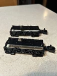 2 American Flyer Gilbert Gauge 6 Wheel Diesel Black Truck Frames Coupler New. Fixed Price $20.00.