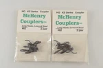Mchenry Ho Ks Series #62 Long Shank Lowered Head Couplers - 4 Pair. Fixed Price $12.99.