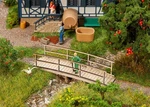 Faller 180301 Ho Scale Small Wood Footbridge -- Laser-cut Kit. Fixed Price $16.99.