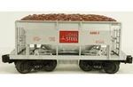 Lionel Die Cast Steel 6486-3 Ore Car W/ Load 6-51502! Gauge. Fixed Price $45.00.