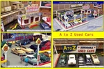 Blair Line (ho-scale) #197 To Z Used Cars * Wood Laser Kit Nib. Fixed Price $34.95.