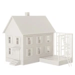 Scale 1:87 Model Dwelling House Kit White Unassembled Architectural Building. Fixed Price $16.99.