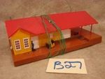 B27B Vintage Bachmann Ho Scale Railroad Freight Train Station Building Lighted. Fixed Price $19.99.