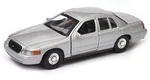 Welly 1999 Ford Crown Victoria Silver Metallic 1:34 1:39 Scales 4.5 Inch Diecast. Fixed Price $11.99.