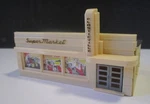 Plasticville - Ho Scale 2404 Super Market Kit Reproduction Insert No Box. Fixed Price $11.95.