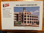 Walthers Cornerstone Ho Scale Kit 933-3046 Geo. Robert Printing Inc *open Box*. Fixed Price $38.95.
