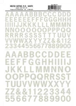 Woodland Scenics Large Gothic White Letters Dry Transfer Decals MG733. Fixed Price $8.99.