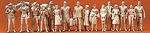 Preiser 65600 Unpainted Standing Passengers Plastic Figure (set Of 16). Fixed Price $39.85.