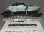 Lionel 16971 Port Of City #6424 Flatcar W/ Operating Boat Ld O/027 Ga.. Fixed Price $40.00.