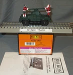 Mth 30-2511 Christmas Santa & Elf Green Bump-n-go Hand Car O/027 Ga. Wks/ Lionel. Fixed Price $66.00.