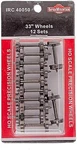 Intermountain All Brass Insulated Wheel Sets PKG(12) - 33'' Ho Scale Model. Fixed Price $21.56.