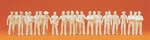 Preiser 16345 Ho Scale Unpainted Figure Set Uniformed People. Fixed Price $23.99.
