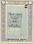 Microscale DECAL-50 Airslide Hoppers: D&rgw/c&nw/bn #60-515. Fixed Price $6.00.