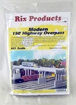 Ho Scale Modern 150' Highway Overpass W/piers Kit Rix Products #628-0113. Fixed Price $36.00.