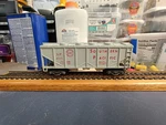 Sp/southern Pacific 2 Bay Covered Hopper Revel Hornhook Couplers CAR#4111 N/b. Fixed Price $7.49.